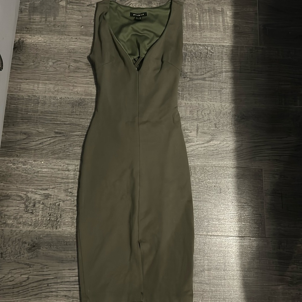 Forever 21 Sage Green Midi Dress